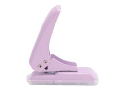 Perfuradora De 5,5 Mm Para Furo Redondo Em Folhas Soltas, Papel, Couro, Plástico, Capa, Capacidade De 40 Folhas, Cor Roxa