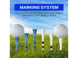 Lurelia Conjunto De 80 Tees De Golfe Em Plástico Com 5 Grips