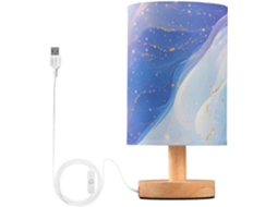 Luminárias De Mesa Kll Com Porta Carregamento Usb, Luminárias De Mesa Energéticas Em Azul, Rosa E Roxo Para Estudo