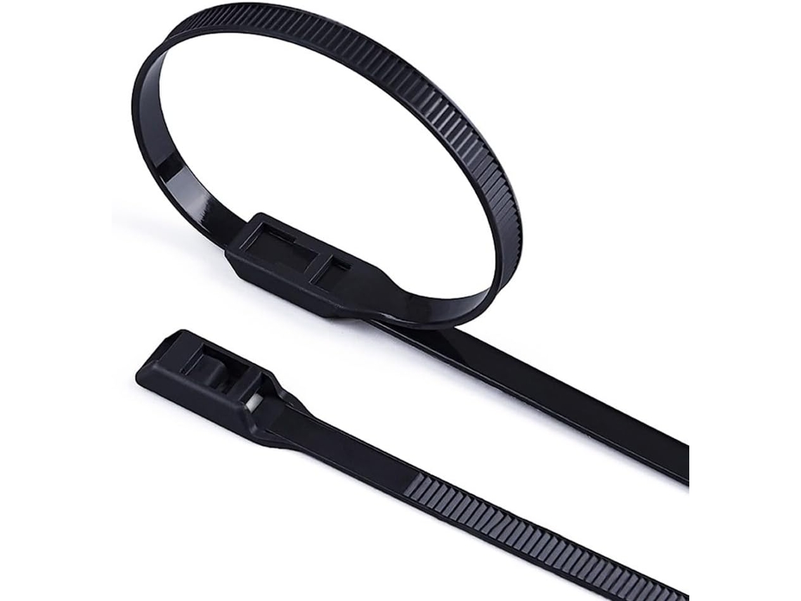 Pacote Com 100 Abraçadeiras De Nylon Autotravantes De 90,7 Mm Com Presilha Para Abraçadeira.