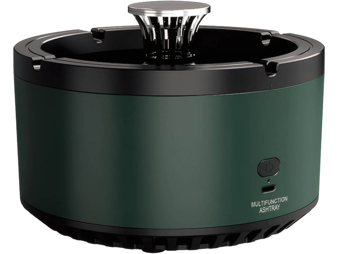 Cinzeiro Purificador De Ar Sem Fumaça K11, Com Filtro De Carvão Ativado, 6 Almofadas Filtrantes E 6 Pastilhas