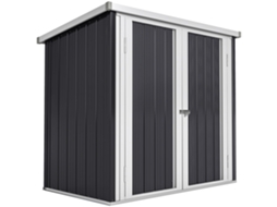 Abrigo de Jardim Cabana 1,26 M² VERIDIA CUOM com 2 Portas e Fechadura (147 X 86 X 134 Cm)