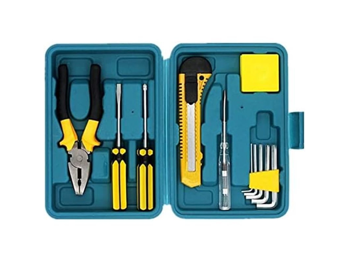 Conjunto De Ferramentas 11 Peças Para Reparos E Manutenção Residencial Diy Geral (20x13x4.5cm)