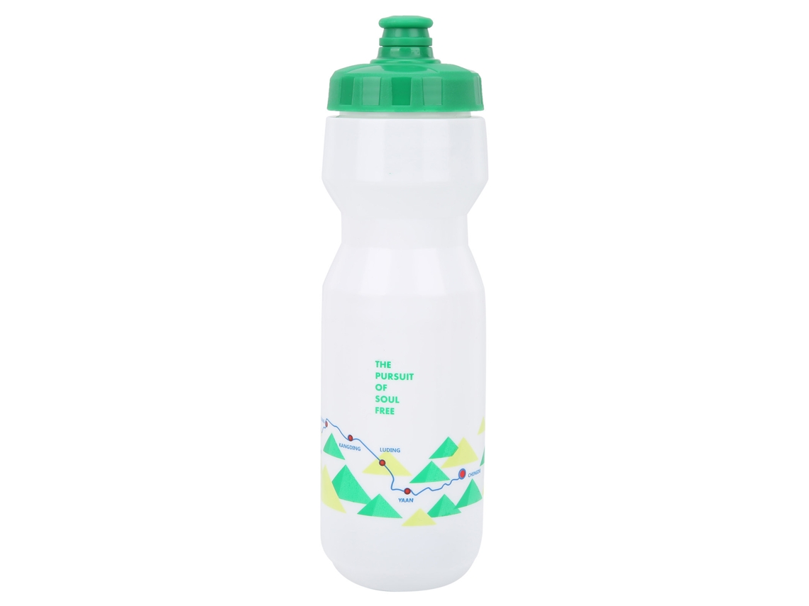 Botella De Agua Para Bicicleta 750ml, Botella Deportiva Para Montaña, Portátil Con Tapa Verde