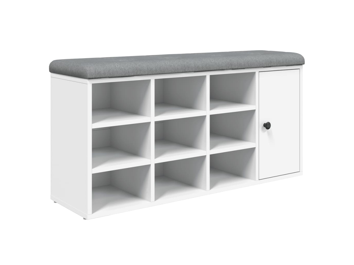 Banco Sapateira Branco MAISON EXCLUSIVE em Derivados de Madeira (102x32x50 cm)