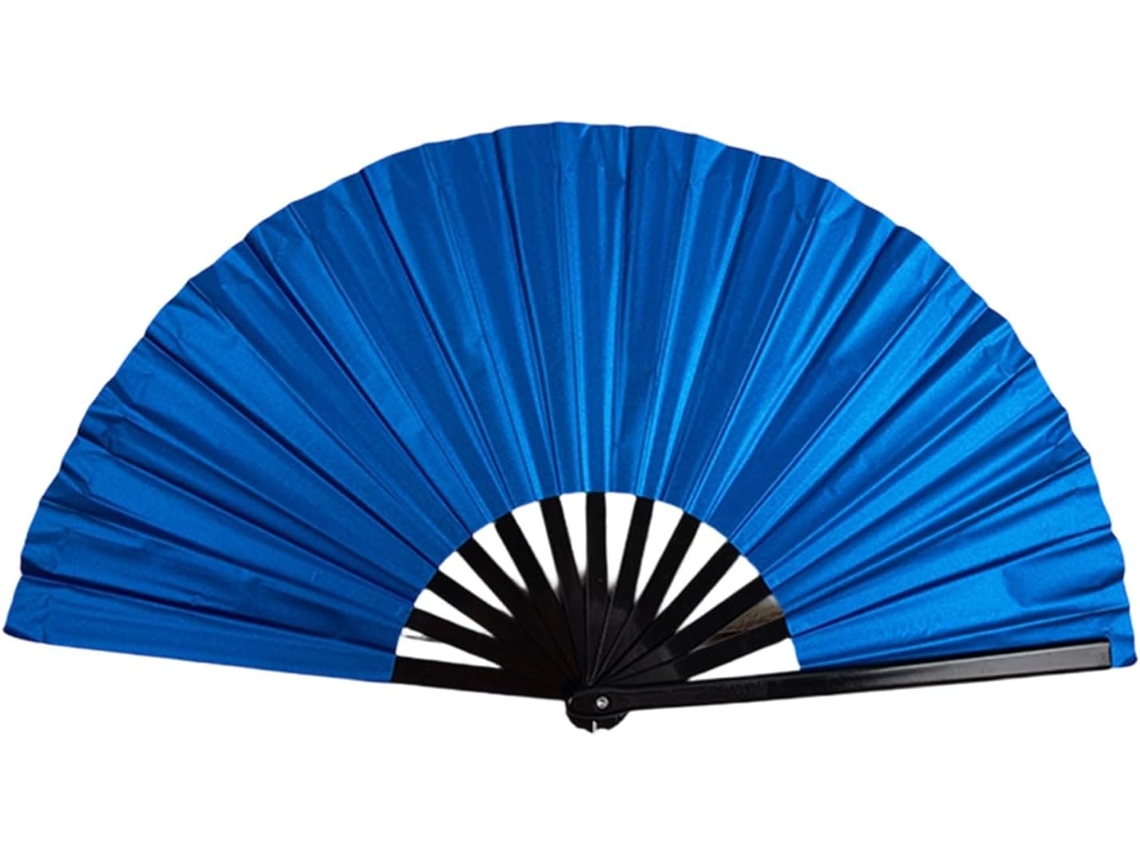 Ventilador De Pvc De 10 Polegadas Com Revestimento Prateado, Ideal Para Artes Marciais E Dança.