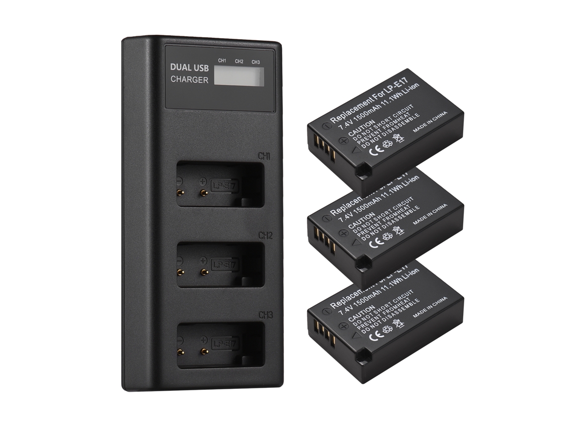 2026 cargador de Bateria Lp e17, Cargador Usb para Bateria Lp e17 Compatible Con Camaras