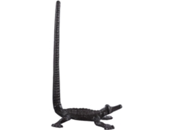 Porta Papel Higiênico Aboofan, Base Sólida E Peso Estável, Ferro Fundido, Design De Crocodilo, Suporte Independente