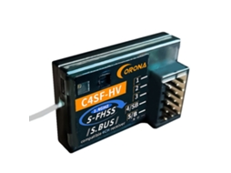 Receptor Corona C4sf 2.4ghz 4ch S fhss/fhss Sbus Compatível com os Transmissores de Rádio Futaba 3pv 4pls 4pv 7px 4px MDUG