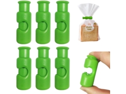 Clipes Vedadores Herméticos para Alimentos, Clipes Vedadores Plásticos para Pão e Salgadinhos, 6 Unidades