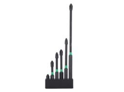 6pcs Ponta De Parafusadeira Elétrica Cruzada Aço De Liga Industrial Magnética