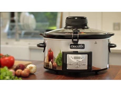 Máquina de Cozinha Slow Cooker CROCKPOT Csc012x-01 (5.7 L) — 5.7L | Pré-programação: 20h