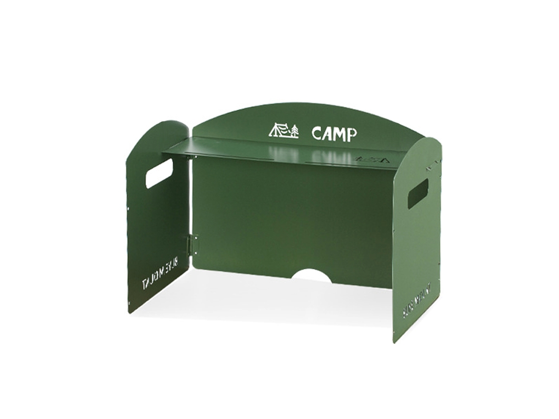 Tela de Proteção Contra Vento para Fogão de Camping Plegável