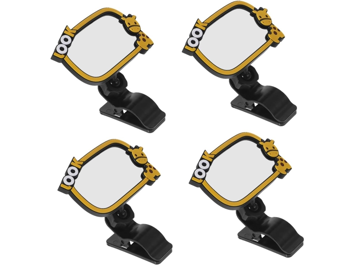 Conjunto De 4 Clips Resistentes Para Espelho Retrovisor, Acompanhamento Do Banco Traseiro Ao Dirigir