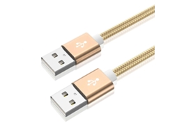 Cabo De Extensão Usb 2.0 De Alta Velocidade Para Transferência De Dados De 480 Mbps, Usb Macho Para Macho, Cabo De Extensão Usb Prateado. Aquaforge
