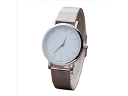 Relógio de Pulso Feminino de Aço Inoxidável com Pulseira de Malha Estilo Fashinable Quartzo
