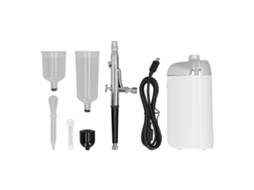 Kit De Aerógrafo Sem Fio Recarregável Usb Portátil Mini Para Decoração De Bolo E Manicure Branco