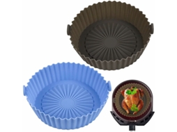 Cesto De Silicone Reutilizável Para Fritadeira A Ar, 16x14cm, Para Fritadeira A Ar, Micro, Ondas, Forma De Bolo, Vaporizador, Etc