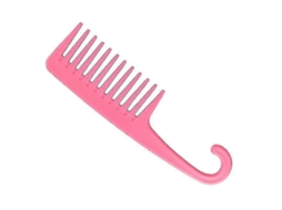 Pente De Chuveiro De Dentes Largos Com Gancho, 2 Peças Rosa Brilvibera