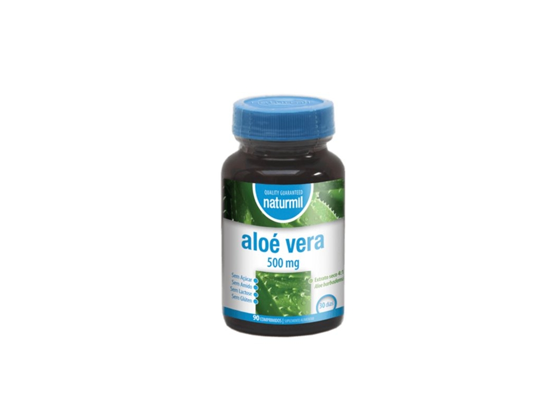 Suplemento Alimentar NATURMIL Aloe Vera (90 comprimidos de 500mg (500mg))