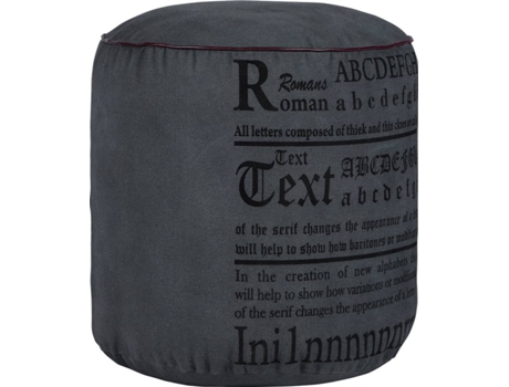 Banco  Redondo (Antracite - Lona - 42 x 42 x 42 cm)