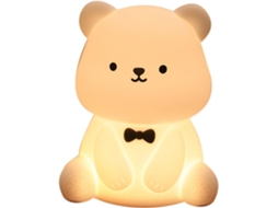 Luminária De Cabeceira Bear Soft Light, Silictimer, Brilho Suave,