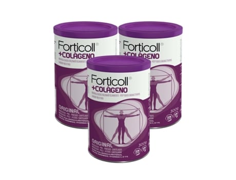 Colagénio Bioativo 300g Pack 3 Unidades FORTICOLL
