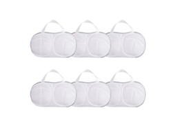 Conjunto de 6 Sacos para Roupa Suja, Saco para Roupa Íntima, com Zíper, Reutilizável, Ideal para Roupas Íntimas e Meias BRILVIBERA (cinza)