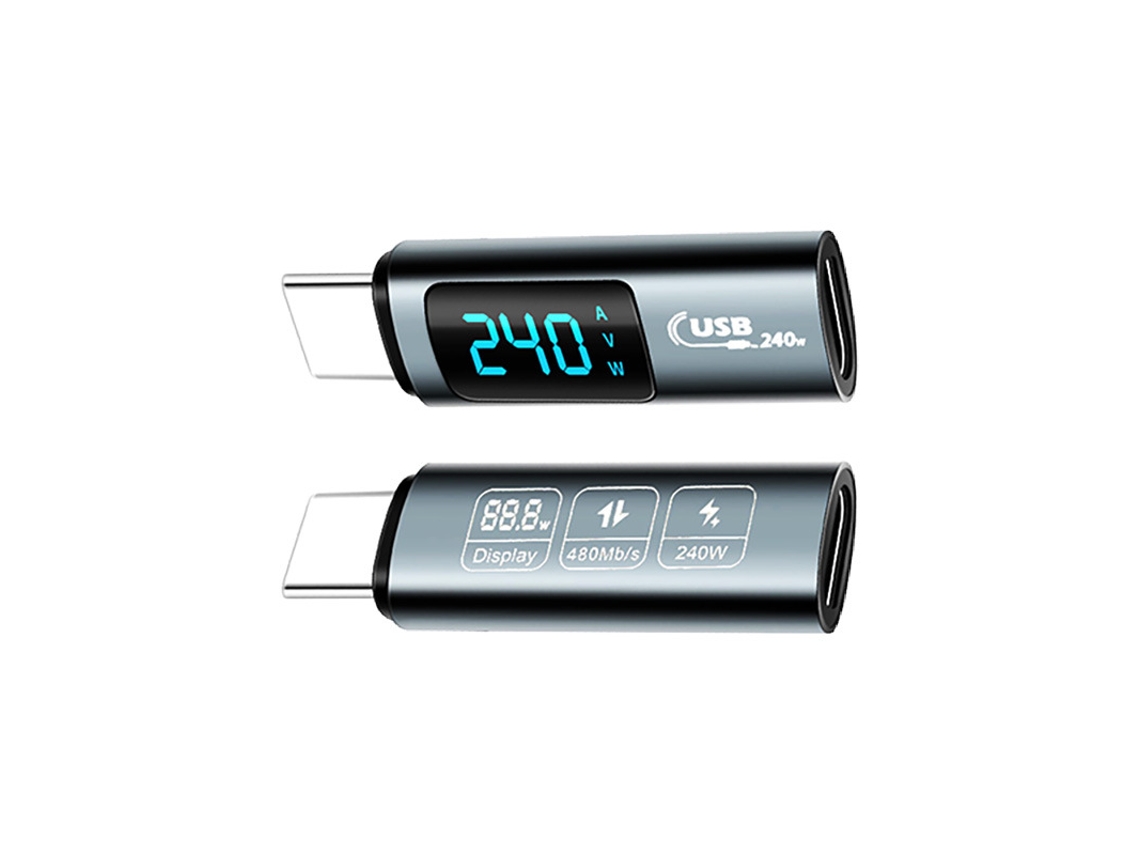 Adaptador De Display Digital Usb 20 De 240w Cinza Inf