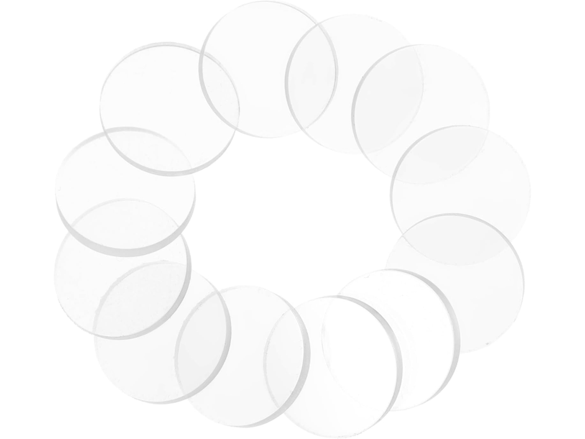 Uonlytech Almofadas De Silicone Antiderrapantes Para Mesas Vidro, 12 Unidades, Espaçador Redondo Transparente, 25mm De