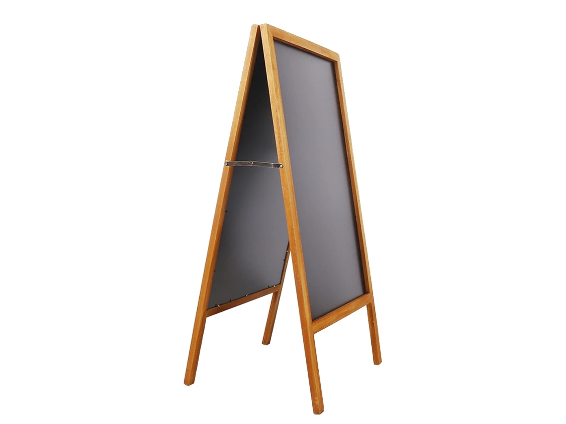 Suporte De Quadro Negro De Madeira Dupla Face, Dobrável, 100 X 50 Cm,marron Oem