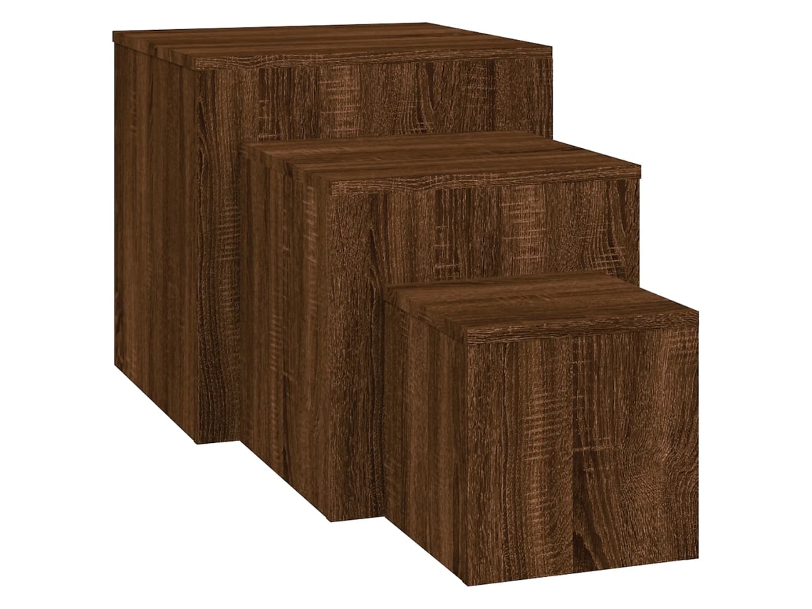 Side Table, Side Tables Vidaxl Marrom Madeira Processada (n/a)