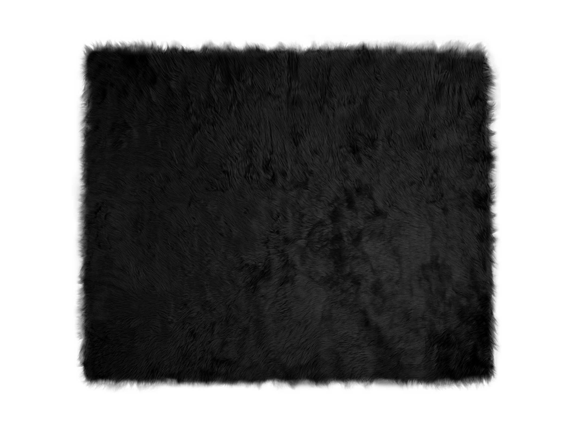 Conjunto 1 Tapete Vidaxl Preto Poliéster (200 X 280 Cm)
