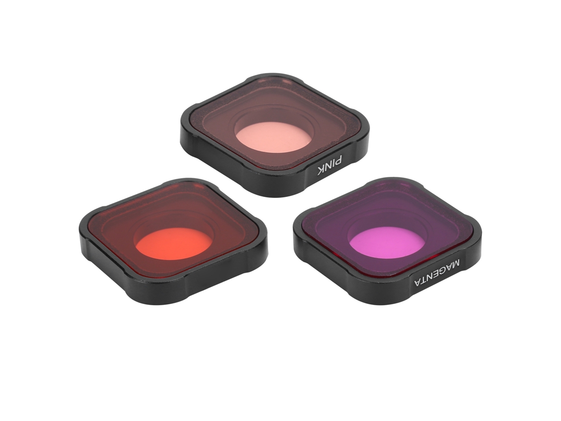 Conjunto De Filtros De Cámara 3 En 1 Junestar Para Buceo, Funda Protectora Para Gopro Hero 9