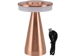 Luminária De Cabeceira Portátil Led 3 Cores Com Controle Por Toque E