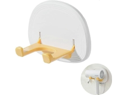 Suporte para Secador de Cabelo, Dobrável Parede Cabelo Sem Furos, Adesivo Armazen GOKOCO