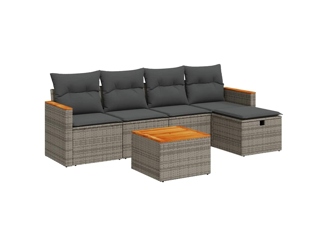 Garden Sofa Set, Garden Sofa Sets Vidaxl Cinzeto Rattan / Vime (n/a)