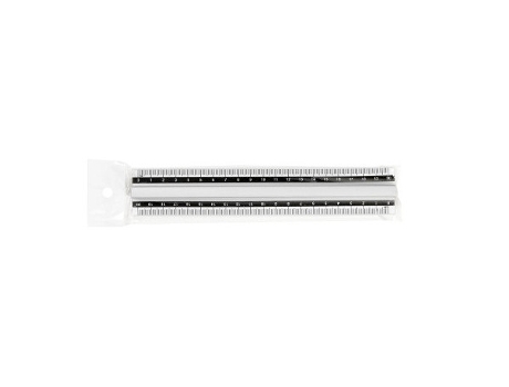 Régua de mesa Artiglio 5279 cirterio 200 mm alumínio branco