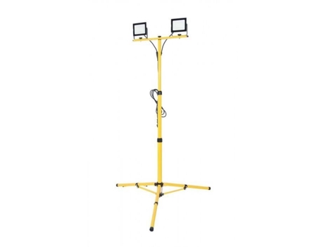 Tripé com 2 Focos Led 100W ECOLIGHT Amarelo Ip65