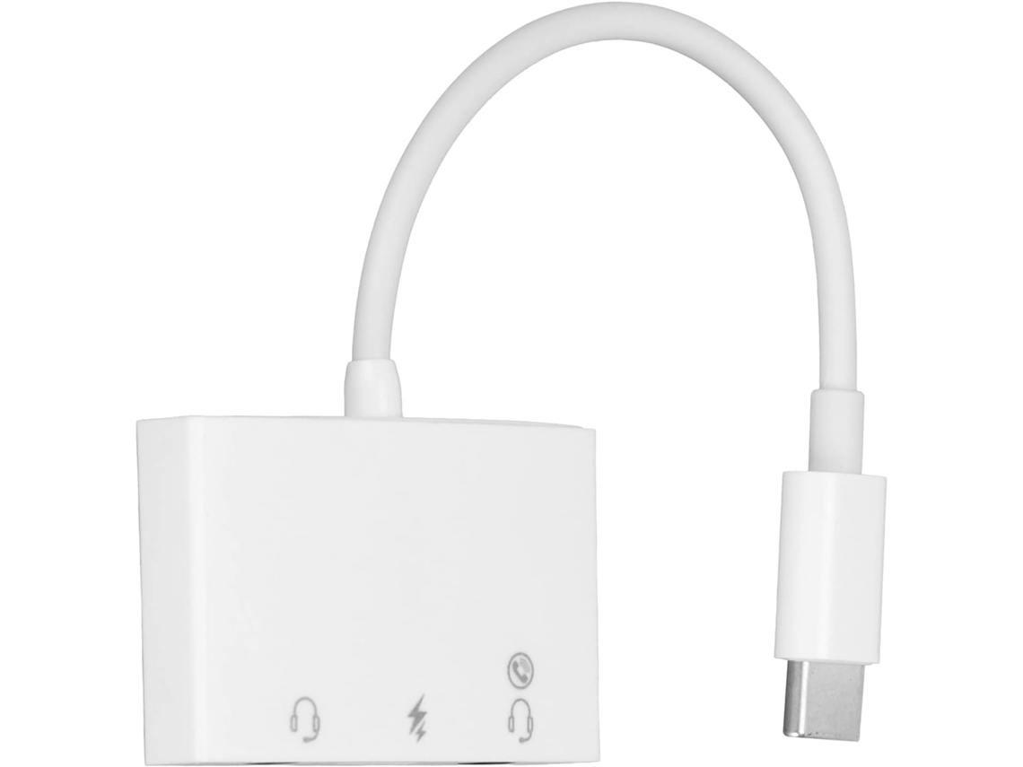 Adaptador De Áudio Usb-c Para 3, 3 Em 1, 5 Mm, Computador E Notebook