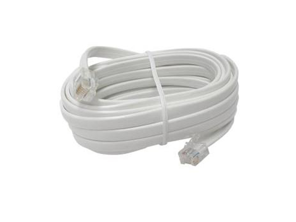 Velleman Cabo de Extensão Branco 6P6C Macho/6P6C Macho 4M