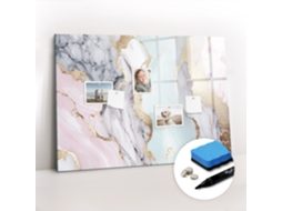 Quadro Magnético De Parede Mármore Para A Sala De Estar Espelharte (100x70 Cm)