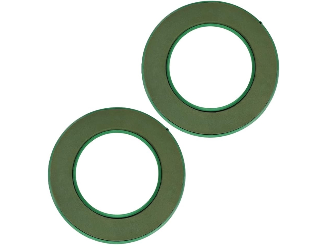 Kit De Espuma Floral Com Ventosa, 2 Peças, Verde