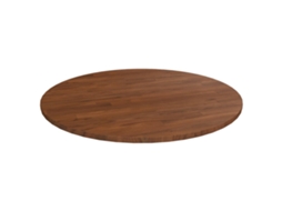 Vidaxl Tampo Mesa Redondo Ø90x1,5 Cm Carvalho Tratado Castanho-escuro