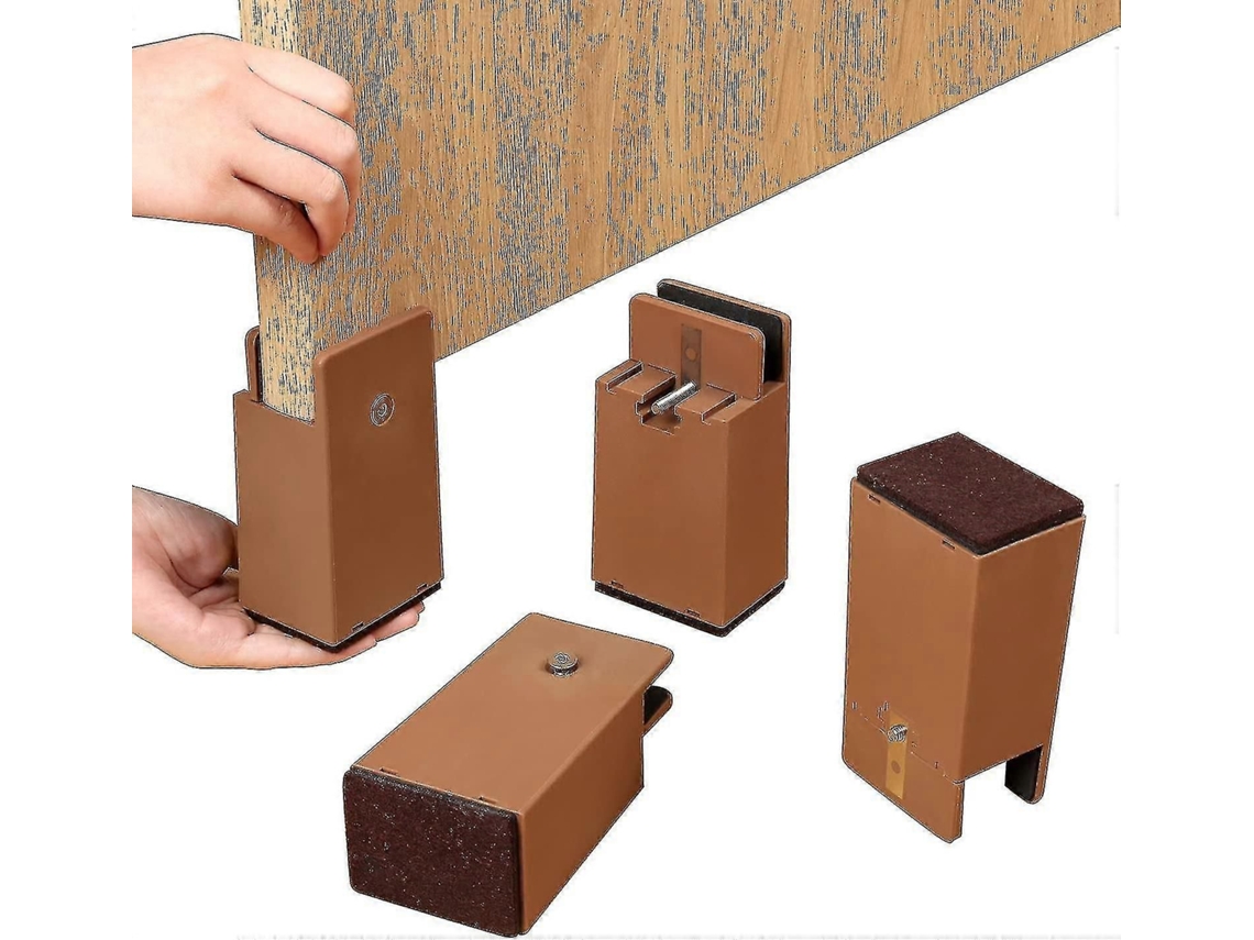 Suportes Elevadores Com Grampo De Parafuso, 4 Polegadas, Resistentes Para Sofás E Mesas, Ajuste De 0 A 1,5 Polegadas, Suportam Até 20.000 Lb (m-zscy