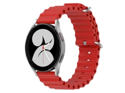 Pulseira De Silicone De Cor Sólida Estilo Oceano Para Samsung Galaxy Watch 4 (40 Mm X 20 Mm).