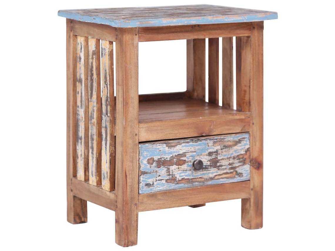 Vidaxl Mesa De Cabeceira 41x30x50 Cm Madeira De Mogno Maciça