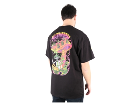 T-shirt Unissexo Mushroom Algodão Preto (s)