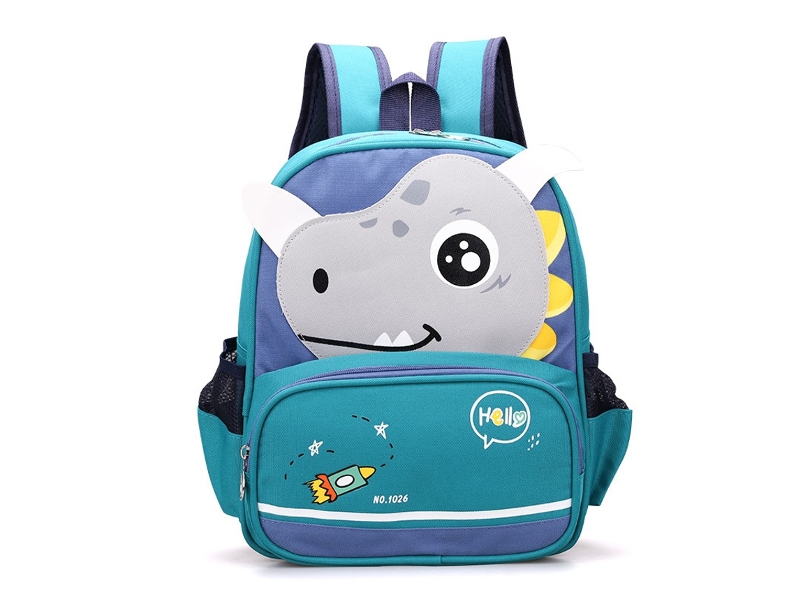 Lurelia Mochila Escolar Com Desenho Animado Verde