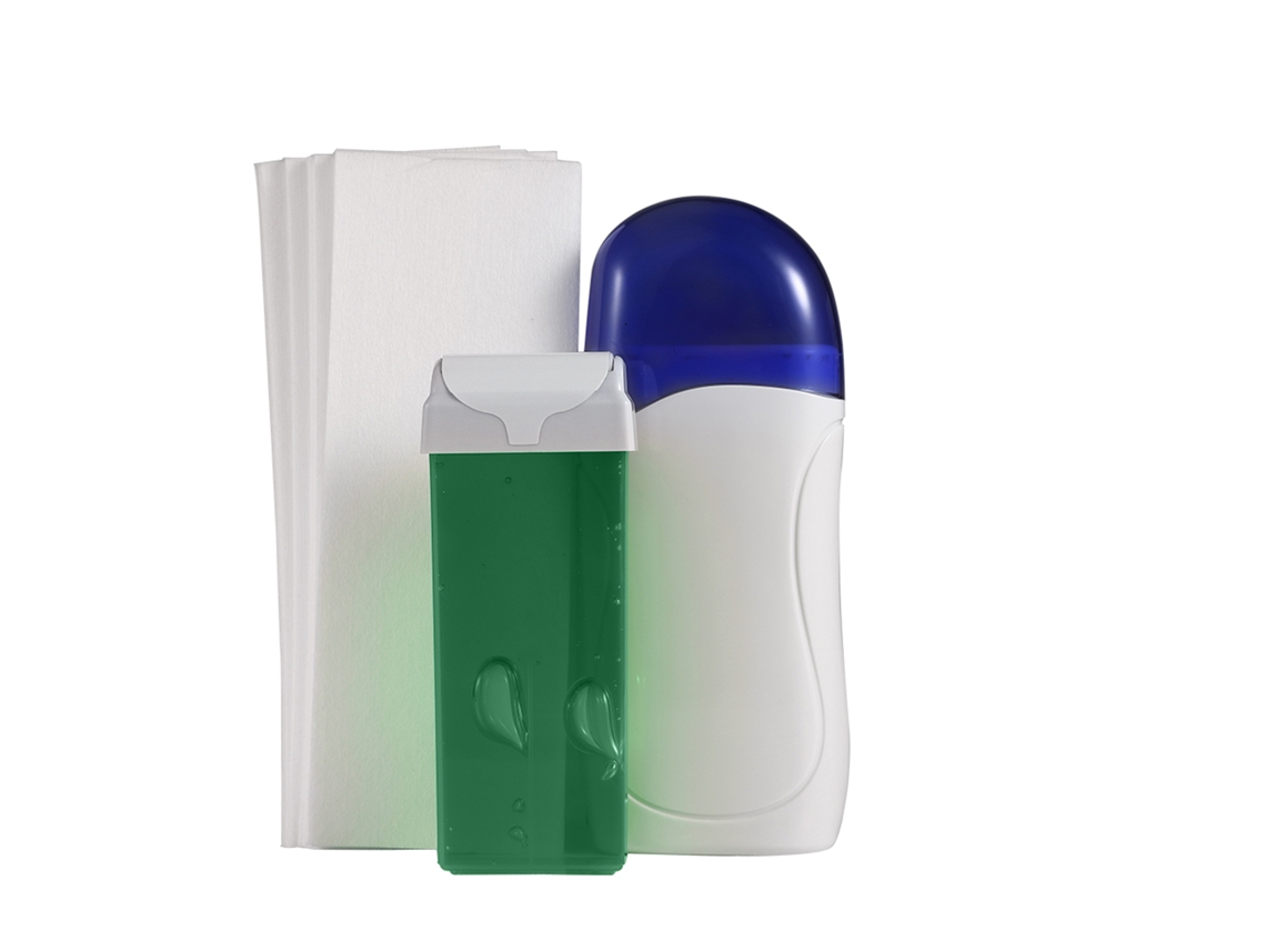Máquina De Depilação A Cera Para Salão Com Aquecedor, Cartucho De Cera, Papel Depilatório E Aloé Vera